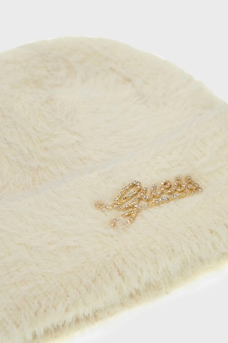 Guess Knitted Logolu Örme Bere Aw5633pol01 Kadın Bere Aw5633 Pol01 Off Ekru