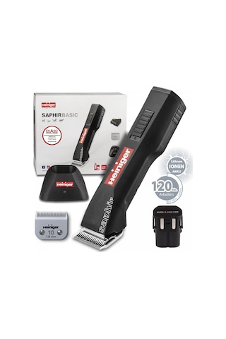 Heiniger Saphir Basic Şarjlı Evcil Hayvan Tıraş Makinesi Siyah