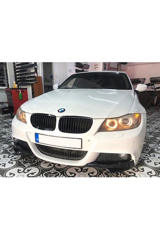 Bmw E90 3 Serisi Ön Tampon Flap Seti M Techinc P Black 2008 - 2011 Abs Plastik