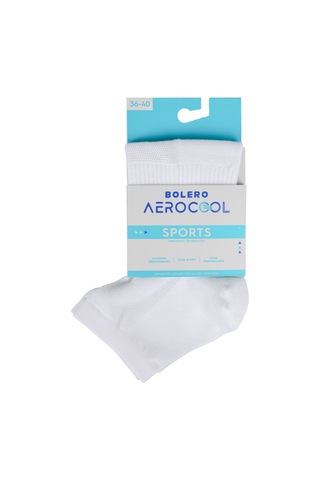 Bolero E64 Aerocool Erkek Kısa Konç Spor Çarabı Beyaz