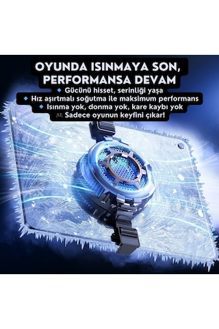 Polham 4800rpm 30w Yüksek Güçlü Telefon Ve Tablet Soğutucu Fan Sessiz, Manyetik Ve Klipsli Soğutucu