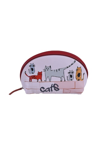 Biggdesign Cats Deri Makyaj Çantası