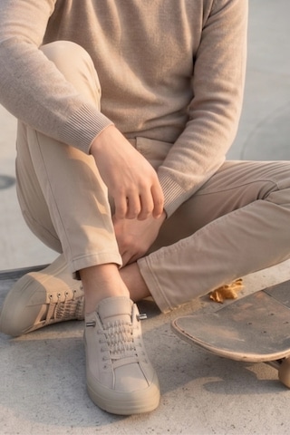 In Step Citycomfort Kahve Kapitone Dokulu Modern Erkek Sneaker