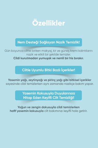 Yasemin Özü İçerikli, Nemlendirici Makyaj Temizleme Yağı A'pıeu Jasmine Cleansing Oil Moist 49769815