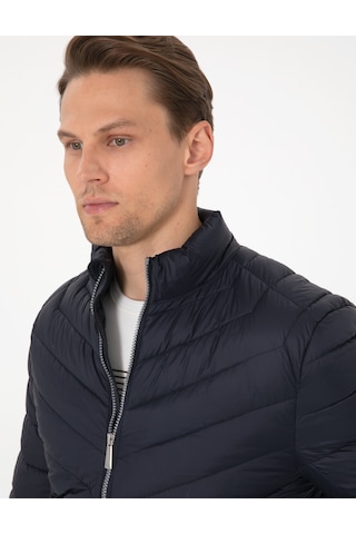 Pierre Cardin Lacivert Kapitone Mevsimlik Mont Kumaş 50313441-vr033