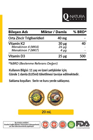 D3k2 Mk-4, Mk-7 20 Ml Damla 2'li