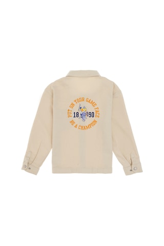 U.s. Polo Assn. Erkek Çocuk Krem Gömlek Desenli 50300403-vr071 KREM