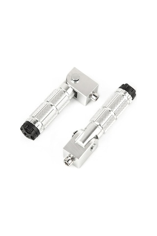 Ulzyvf Katlanır 8mm Motosiklet Pedalı - Kaymaz, Paslanmaz Alüminyum Ayak Dinlenme Desteği