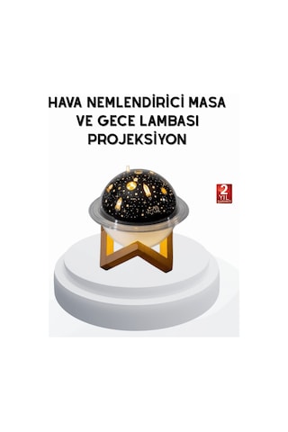 Usb Mini Hava Nemlendirici Ve Projeksiyon Lamba Taşınabilir, Sessiz, Dekoratif Aromaterapi