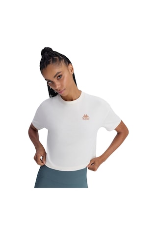 Kappa Authentic Aster Kadın Beyaz Comfort Fit Tişört Beyaz