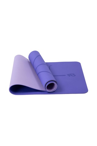 Ranyeek Tpe Yoga Matı Antipatlama Konum Çizgili 183x61x0.6cm Çift Renk Menekşe+sarhoş Çevre Dostu Koku Siz Yoga Egzersiz Matı Mor
