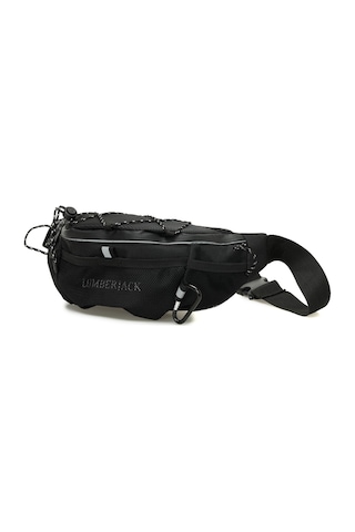 Lumberjack Reflector Black Waıst 5pr Siyah Unisex Bel Çantası Siyah