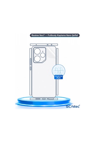 Realme Neo7 Uyumlu Fullbody Arka Kaplama Hidrojel Koruyucu Film 89680390