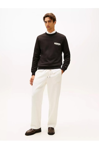 Tommy Hilfiger Mw0mw41433 Diner Erkek Sweatshirt Siyah