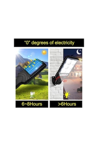 Jouis Solar Güneş Enerjili Sokak Lambası 72 Led - Ip65 Su Geçirmez Uzaktan Kumandalı Ve Hareket Sensörlü Cob Led Dış Mekan Duvar Aydınlatması, Bahçe, Otopark Ve Avlu Projektörü