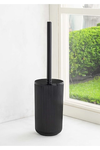 Nandy Home Kıl Fırçalı Hijyenik Tuvalet, Banyo Fırçası Siyah