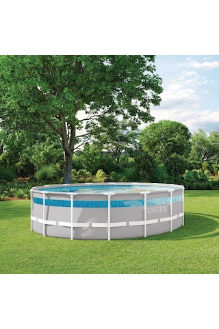 İntex 26730 488x122cm Clearview Premium Prefabrik Havuz Seti 220v Filtreli