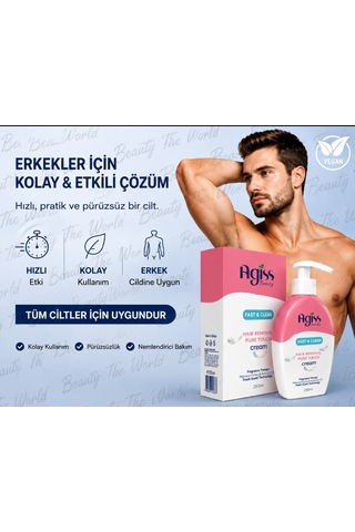 Agis Beauty Fast & Clean Tüy Dökücü Krem 250 ML