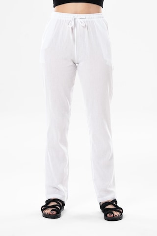 Eliş Şile Bezi Şile Bezi Çift Cepli Unisex Yazlık Pantolon Beyaz Byz-beyaz Beyaz