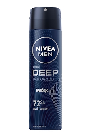 Nıvea Men Erkek Sprey Deodorant Deep Darkwood Aktif Karbon 150 Ml 8'li Avantaj Paketi Mıchu