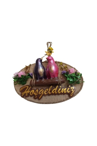 Askımo - Kuş Tasarımlı Hoşgeldiniz Kapı Süsü 07239086