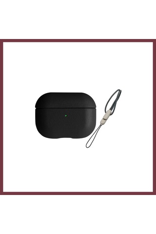 Storeşahin Apple Uyumlu AirPods 3 3.nesil 405 Deri Kılıf - Siyah Shn0720