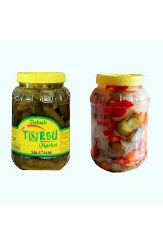 Turşu Market Salatalık Turşusu 1500 G + Karışık Turşu 1500 G