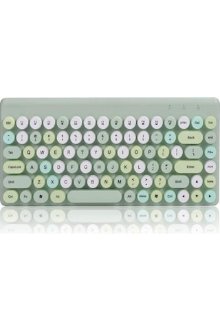 Qw02 Kablosuz Klavye Mouse Seti Mavi Optik