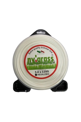 Nylgrass Motorlu Tırpan Misinası 3.0 Mm 6 Köşe 53 Mt
