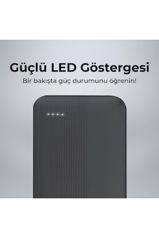 Philips DLP2120 10000 mAh 22.5W 2xUSB-A + Type-C PD Üç Çıkışlı Powerbank