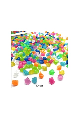 Trendooze 300x Karanlıkta Parlayan Taşlar Kaya Dıy Süs Eşyası