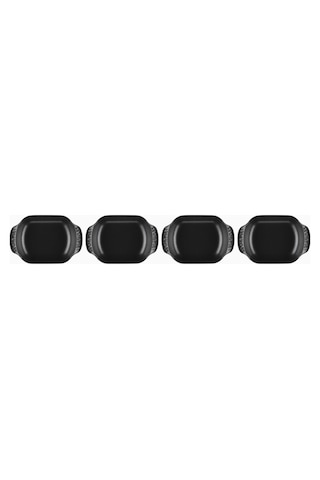 Le Creuset 4 Lü Mini Dikdörtgen Döküm Fırın Ve Servis Seti 13 Cm Fırın Tepsisi Siyah