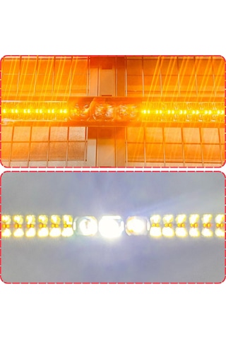 Off-road Premium Tavan Led Bar 105 Cm Beyaz Işık Projektör Drl Gündüz Led Metal Gövde 12-24v