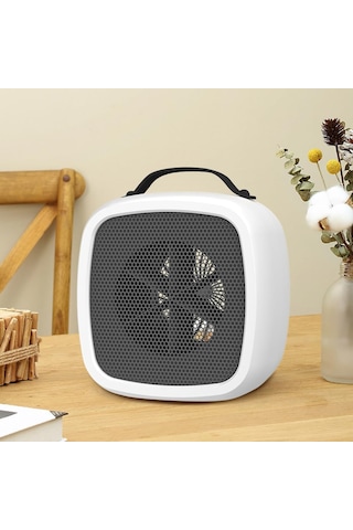 Mini Masaüstü Isıtıcı 2 Dişliler Ayarlanabilir Taşınabilir 500 W Elektrikli Uzay Isıtıcı Ev Ofis İçin, Ab Tak