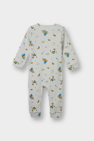 Defacto Erkek Bebek Yenidoğan Desenli Fitilli Kaşkorse Uzun Kollu Tulum F4658a525augr503 Gri