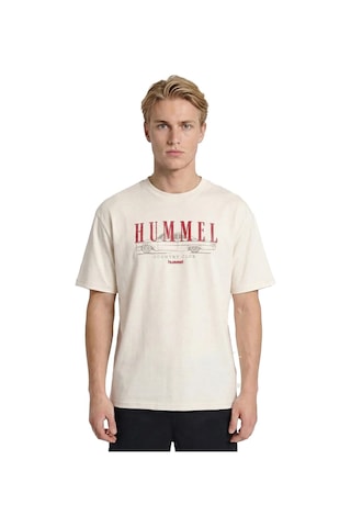 Hummel Yerno Oversize Erkek Tişört Beyaz