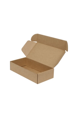 24x12x5,5cm Kutu - E-ticaret Kargo Kutusu - 0,5 Desi Kutu - Kraft - 10 Adet Kahverengi 24 X 12 X 5