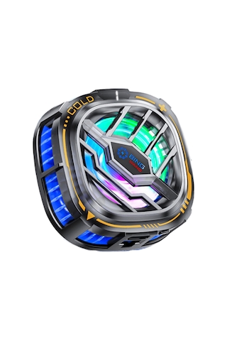 Reedark Magneetik Ve Klemli Semikonduktor Soğutucu, Rgb Işıklı, 3 Modlu Oyun Ve Canlı Yayın İçin Cep Telefonu/tablet Soğutma Klipsi Type-c, 25db