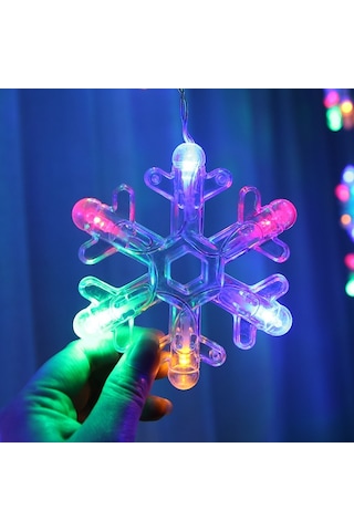 Led Ters V Kar Tanesi Beş Yıldızlı Dekoratif Işıklar Noel Su Geçirmez Dize Işıklar, Ab Tak Renkli Işık Diğer