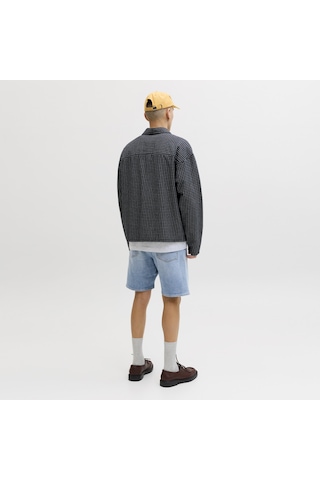 Erkek Bol Kesim Yüksek Bel Sort - Tony - 12289248 Blue Denim