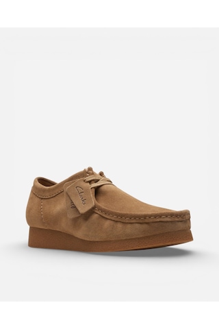 Clarks Wallabeeevo Dark Sand Suede Erkek Bej Günlük Ayakkabı 26172821 Bej