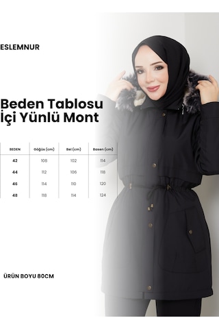 Eslemnur İçi Yünlü Bondit Mont Yeşil
