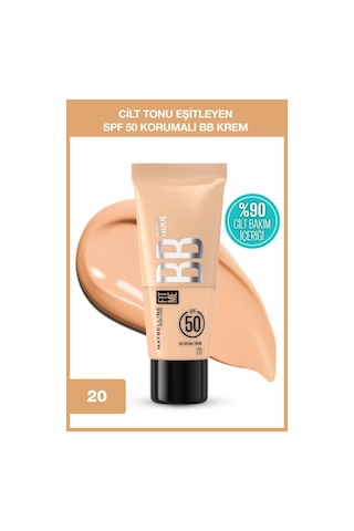 Fit Me Nude Cilt Bakımı Etkili Nemlendirici Spf50 Bb Krem - 20 3600531712778-10781