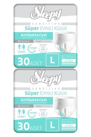 Sleepy Sensitive Emici Külot Large 60 Adet 2x30 Paket L