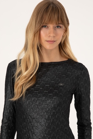 U.S. Polo Assn. Kadın Siyah Bisiklet Yaka Sweatshirt 50309441-VR046