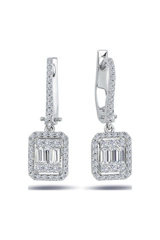 Lova 0,80 Karat Baget Pırlanta Küpe - 3030028