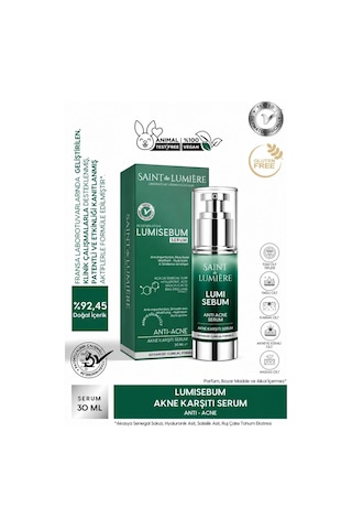 SAINT DE LUMIERE LUMISEBUM Akne,Siyah Nokta ve Leke Karşıtı,Sebum Dengeleyici Serum 30 ml