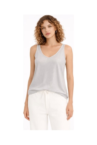 Fashion Friends Regular Fit V Yaka Simli Atlet Bayan Atlet 26y0292k1 Gri