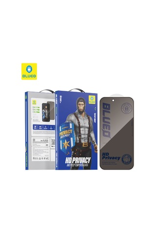Delux Serisi Apple iPhone Uyumlu 17 Pro Max Ar Privacy 3d Curved Tempered Glass Telefon Koruyucu Yan Açısız