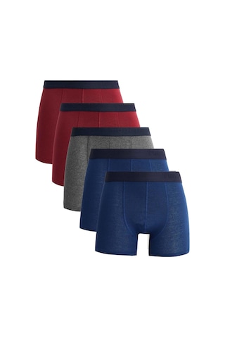 Tudors Erkek 5'li Pamuklu Likralı Esnek Kumaş Boxer-32937 Multi